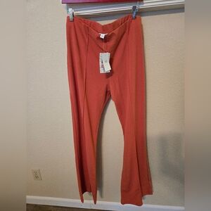 Lularoe Joey style crepe moss pullon pants, size XL, terra cotta